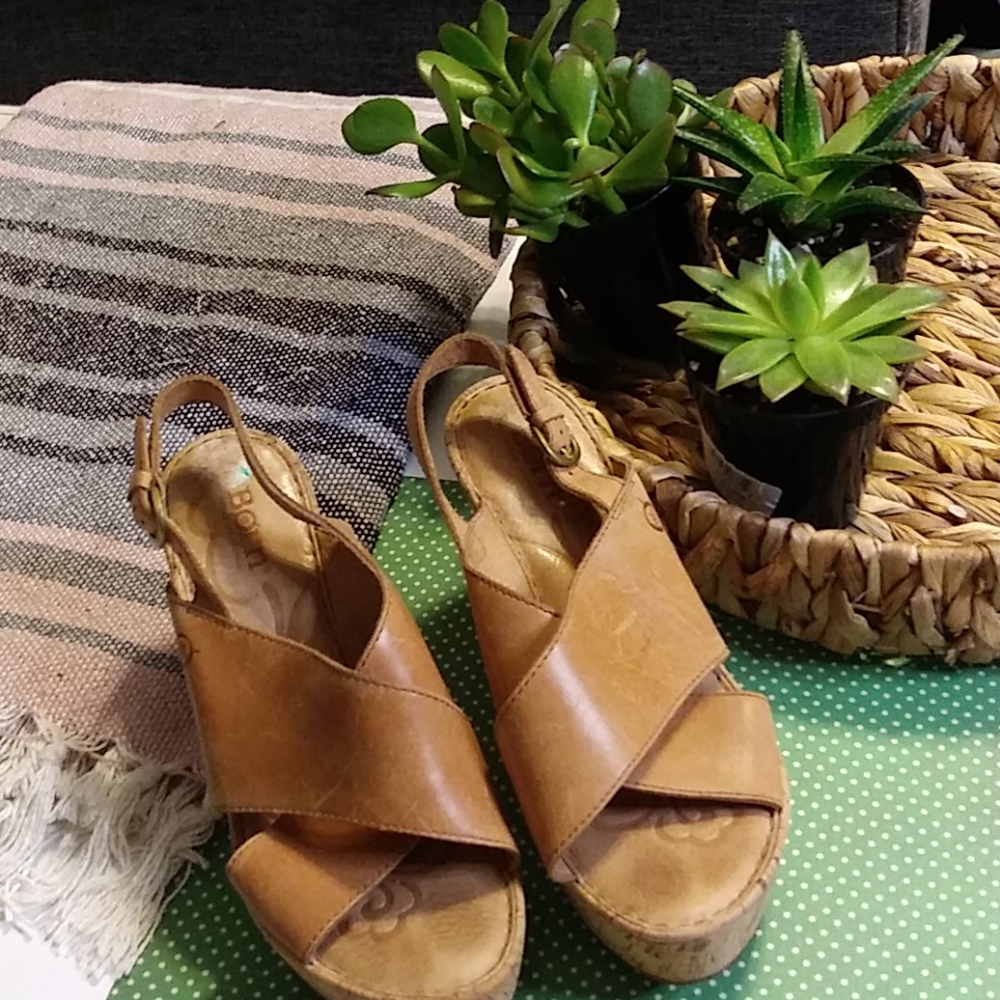 EUC Born Cork Wedges
